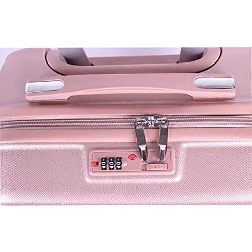 Shop Murano Travel Luggage Set with Beauty Case, 4 Pieces, Rose Gold ...