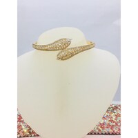 Picture of Cubic Zirconia Snake Shape Bangle