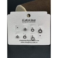 Picture of Hot Wholesale 3 Pairs One Set Stud Earrings Group Made