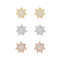 Picture of Hot Wholesale 3 Pairs One Set 7 Angle Stud Earrings Group Made