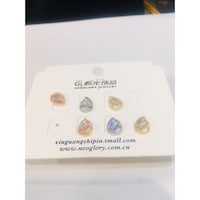 Picture of Hot Wholesale 3 Pairs One Set Teardrop Shape Stud Earrings Group Made