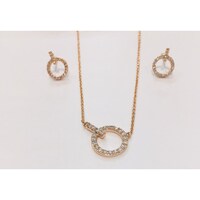 Picture of Neoglory Rose Gold Projection Round Pendant Necklace