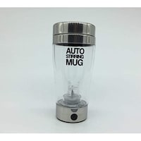 Picture of Auto Stirring Mug Bottle, 380ml, Black & Clear