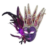 Picture of Daweigao Carnival Mask - B300Bf, Purple And Gold