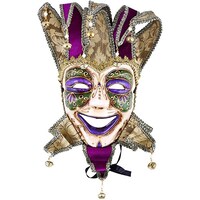 Picture of Daweigao Carnival Happy Face Mask - B2, Gold And Purple