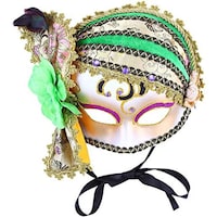 Picture of Daweigao Party Mask - M7699, Gold And Green