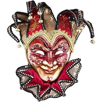Picture of Daweigao Carnival Mask - B7321, Gold And Maroon