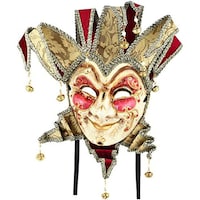 Picture of Daweigao Carnival Mask - M7593, Gold And Maroon