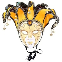 Picture of Daweigao Carnival Mask - B378, Beige And Yellow
