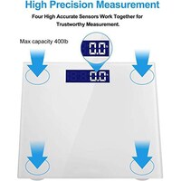 Picture of Glass Automatic Bathroom Weight Scale - White