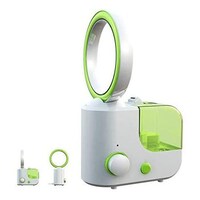 Picture of 2 In 1 Electric Bladeless Fan Air Humidifier With Fan - Green