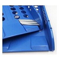 Picture of Multi-Layer Plastic File Storage Rack For Office Supplie - Blue