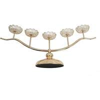 Picture of Handcrafted Chandelier Style Five Heads Metal Candle Holder, 30cm
