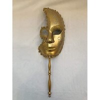 Picture of Handheld Grimace Half Face Mask - Gold