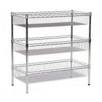 Picture of Takako 60x45x90cm 3 Level Big Chrome Coated Wire Basket