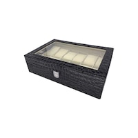 Picture of 12-Compartment Watch Organizer Box, Brown