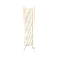 Picture of Movable Telescopic Wood Garden Fence, White, 118 x 27 x 5cm