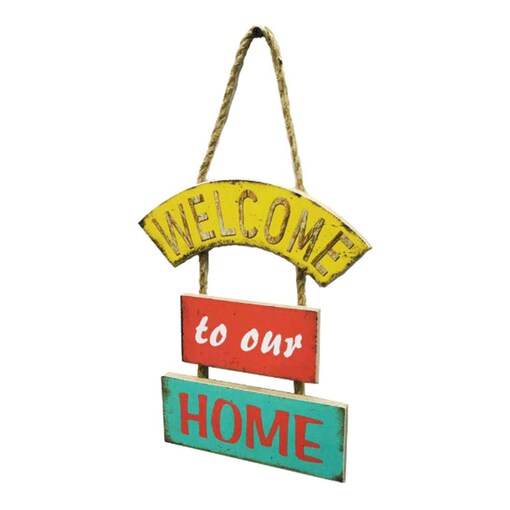 Shop Generic Welcome to our Home Hanging English Slogan Hanging Rope ...