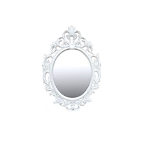 Picture of European Style Wall Mounted Mirror, White