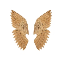 Picture of Working Style Wall Decoration Hanging Retro Wings, Gold 106 x 80cm