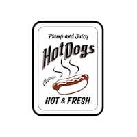 Picture of Hot Dogs Sign Wall Décor Plaque