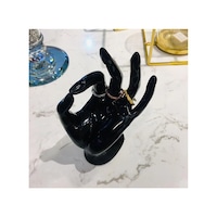 Picture of OK Hand Mold Jewelry Ring Display Stand, Black 17x11x7cm