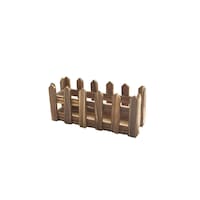 Picture of Wooden Fence for Artificial Plants, Brown