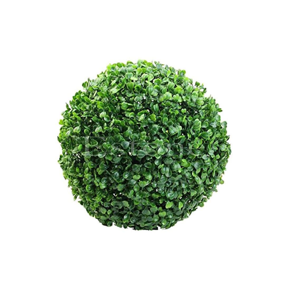 Shop Generic Artificial Faux Topiary Ball Plant, Green | Dragon