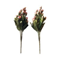 Picture of Artificial Flower Bunch Set, Pink & Green, 2 pcs
