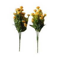 Picture of Artificial Flower Bunch Set, Yellow & Green, 2 pcs