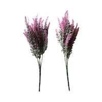 Picture of Artificial Lavender Bunch Set, Pink & Green, 2 pcs