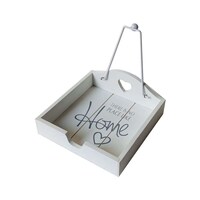 Picture of There is No Place Like Home Printed Serving Wooden Tray, White