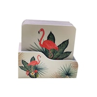 Picture of Flamingo Themed Coasters, 12 x 10cm, Pack of 6