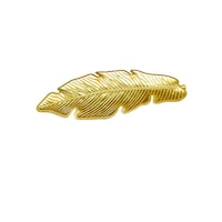 Picture of Leaf Shaped Serving Tray, Gold, 49 x 21cm
