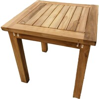 Picture of Square Shaped Teak Wood Side Table, 50 cm - Brown