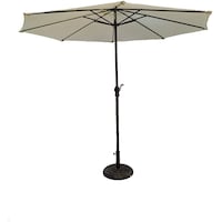 Picture of Outdoor Garden Umbrella with Base, 250cm, Beige