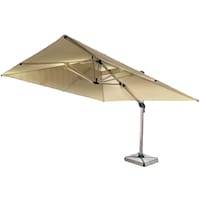 Picture of Outdoor Garden Umbrella with Marble Base - Beige