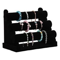 Picture of Multi-Tiers 3 -Velvet Jewelry Stand Bracelet Necklace Watch Holder