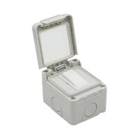 Picture of Waterproof 1 Gang Switch - Gray & White