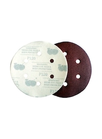 Picture of Apple Abrasives Velcro Hook Disc Alox Grit 80 With 6 Holes, Red, 150mm, 100 Pcs