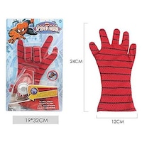 Picture of Spiderman Roleplay Launchers Gloves, Red