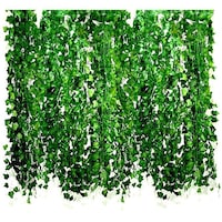 Picture of Gooteff Artificial Tropical Palm Leaves Garland, Green, 48 pcs