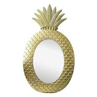 Picture of Pineapple Shaped Wall Mirror for Home Décor, Gold