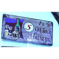 Picture of Vintage Metal Plate Tin Sign, A44