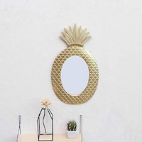 Picture of Qgt Mirror Bedroom Gold Pineapple Wall Decoration Dressing Mirror(Pineapple Mirror) (Color : Pineapple Mirror)