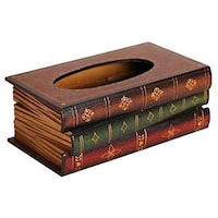 Picture of Retro Style Book Shape Tissue Box Luxurious Paper Napkin Holder Decorative Gift (A-1 Pcs Set)