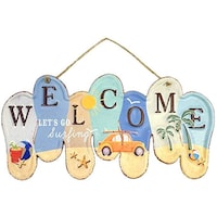 Picture of Vintage Metal Welcome Sign Decor
