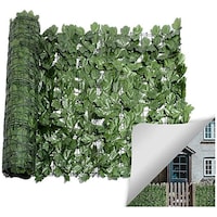 Picture of Artificial Ivy Leaf Screening Wall Fence Cover, Green, 3 m