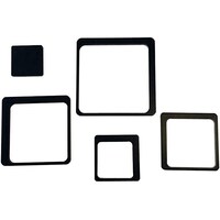 Picture of 3D Square Shaped Wall Sticker, Black
