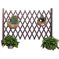 Picture of Ling Wei Outdoor Garden Wooden Fence, Brown